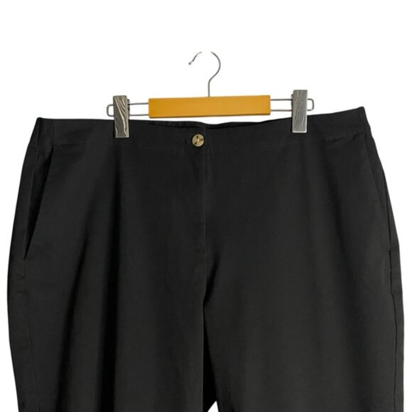 J. Jill Women's Black High Waisted Ankle Cropped Pants - Picture 2 of 10